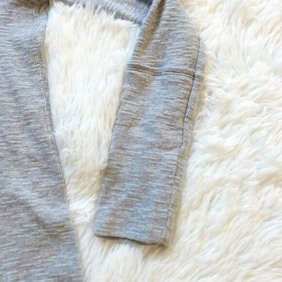 We The Free Knit Turtleneck Top Lagenlook Knit Split Back Gray Size XS - Picture 6 of 7